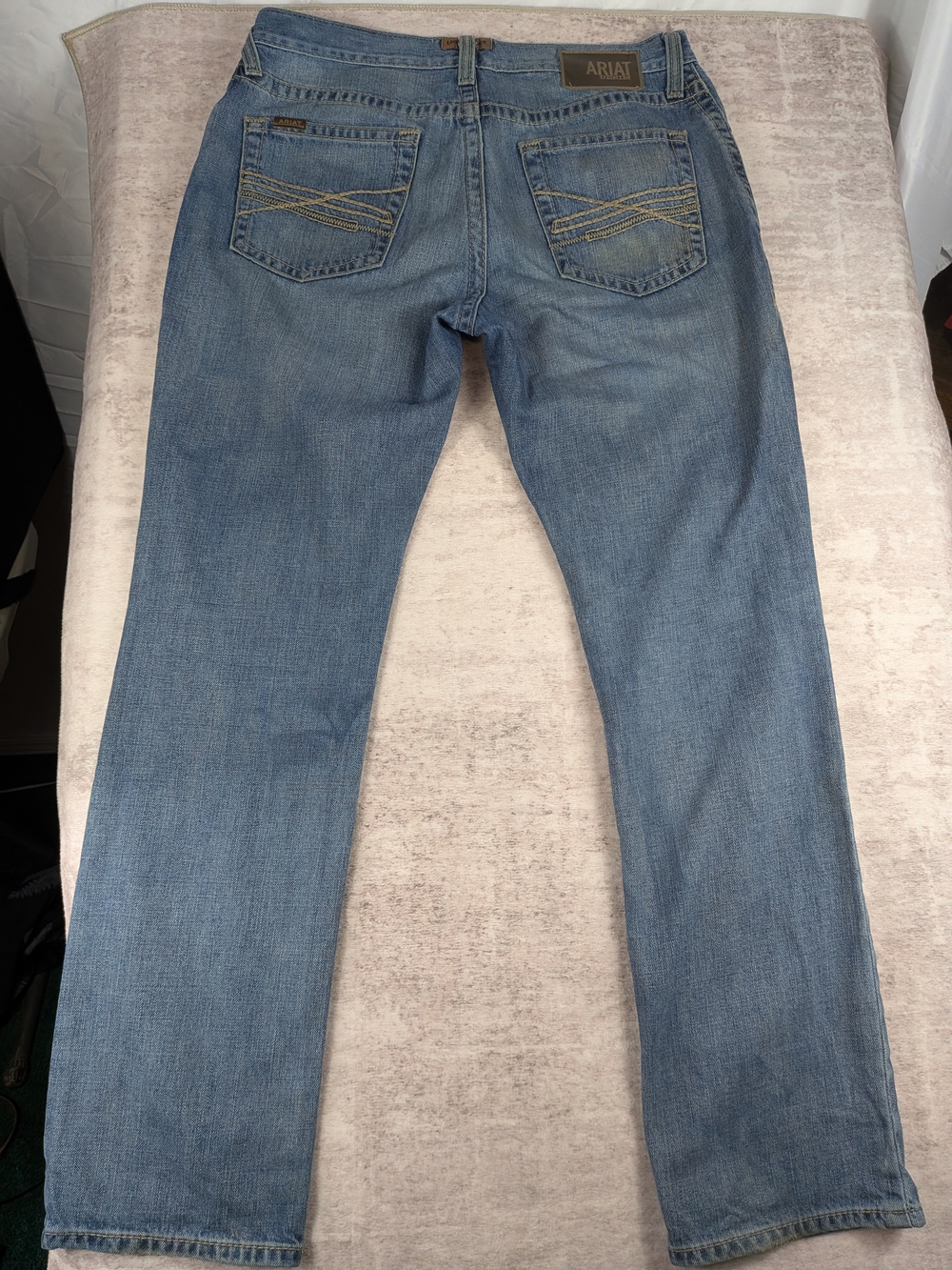 Ariat Men's Straight Jeans in Light Blue